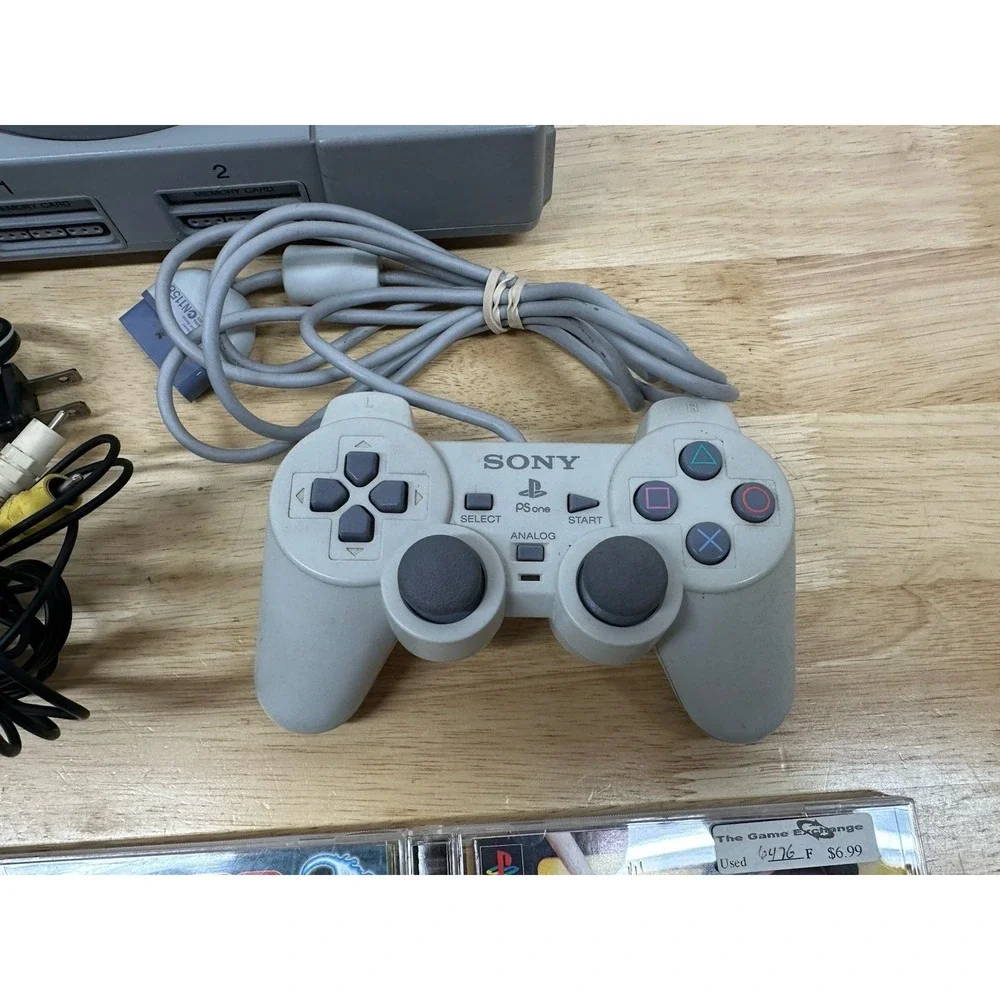 Sony PlayStation 1 PS1 Console SCPH-9001 Working Controller Wires 3 Games